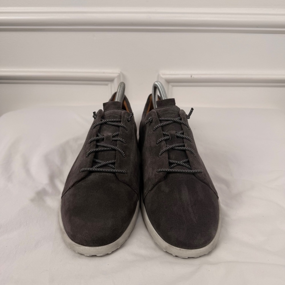 Ganter Suede Walking Shoes Gray Leather Lined Comfort Sneakers  6.5G/ EU 39.5/40